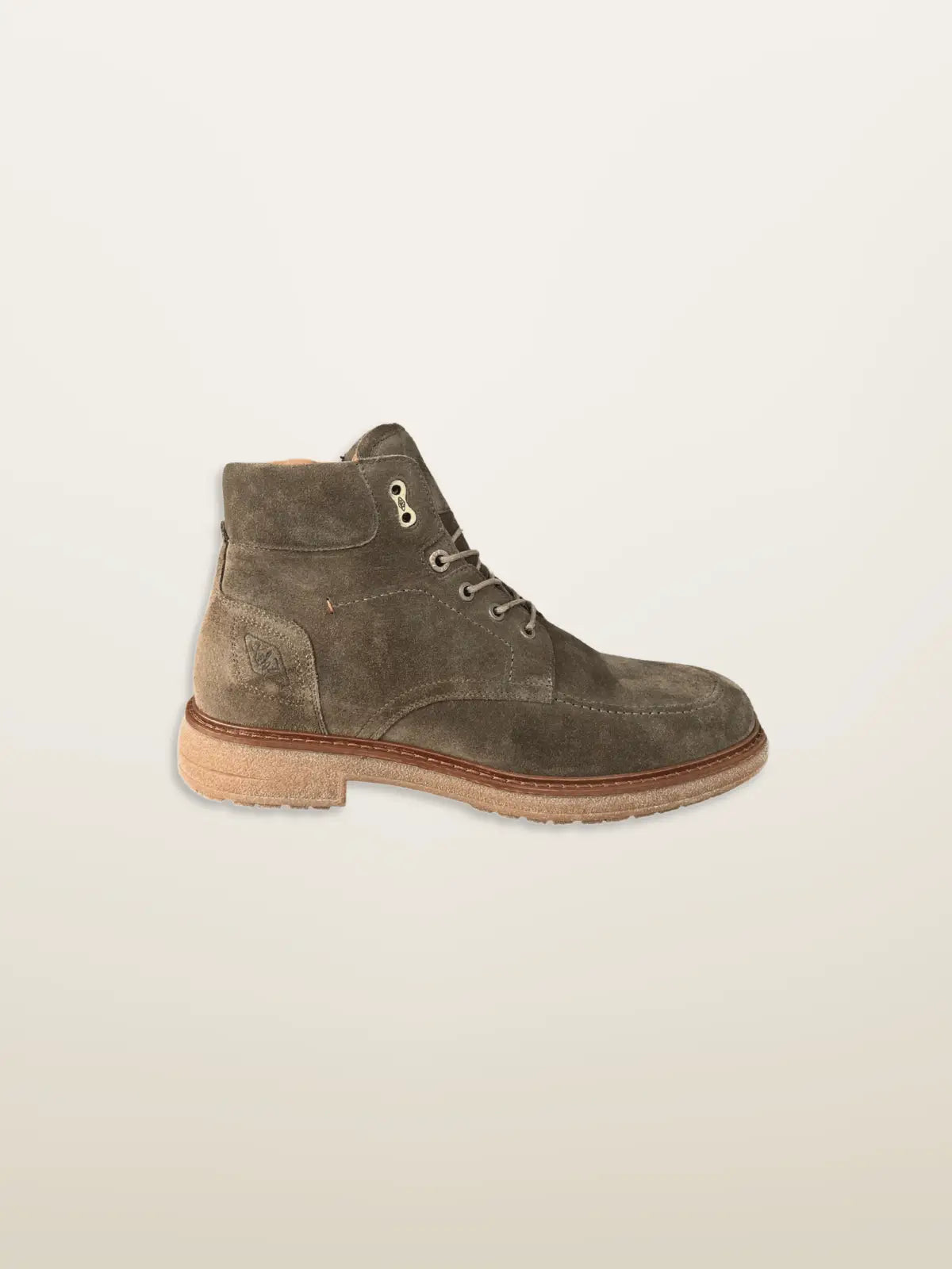 Boots Zip Plateau Suède Khaki - S3805