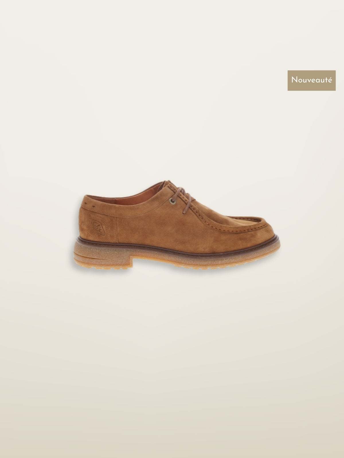 Derbies Plateau Suede Cognac - S3806
